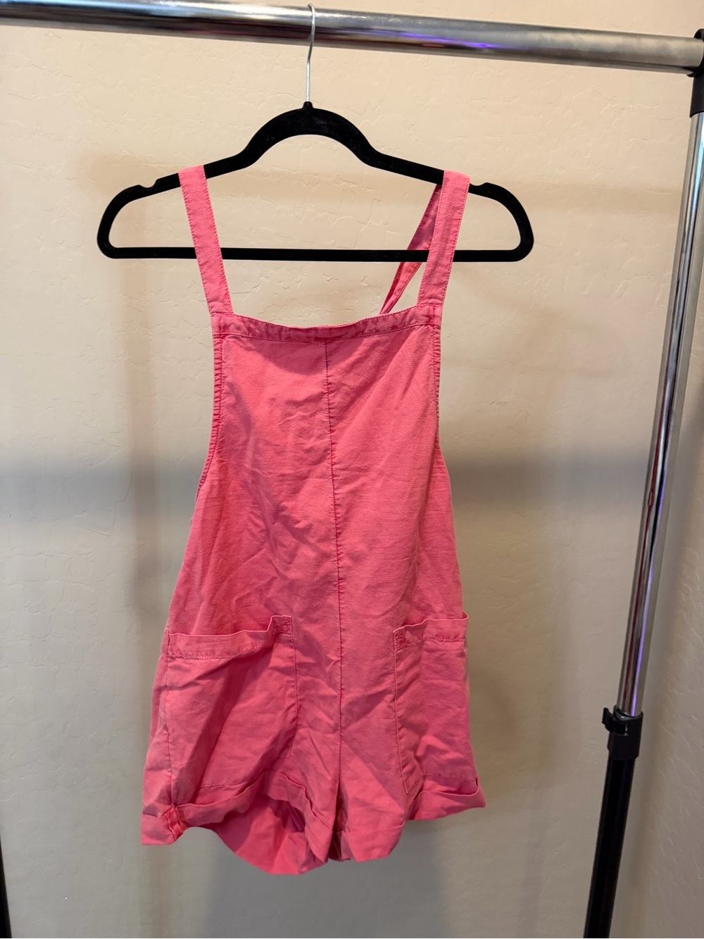 O'Neill Women's Coral Pink Jeans Overalls